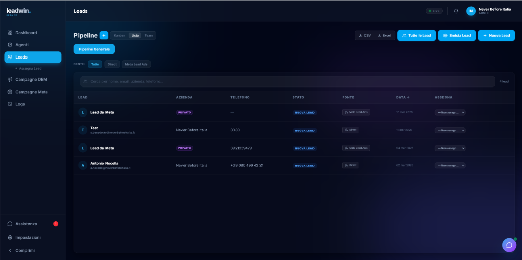 Pipeline List View